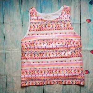 Miami sequined sleeveless top size L